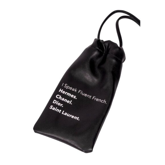 LA TRADING CO I Speak Fluent French Phone Crossbody Bag NEW NWT - Picture 3 of 5